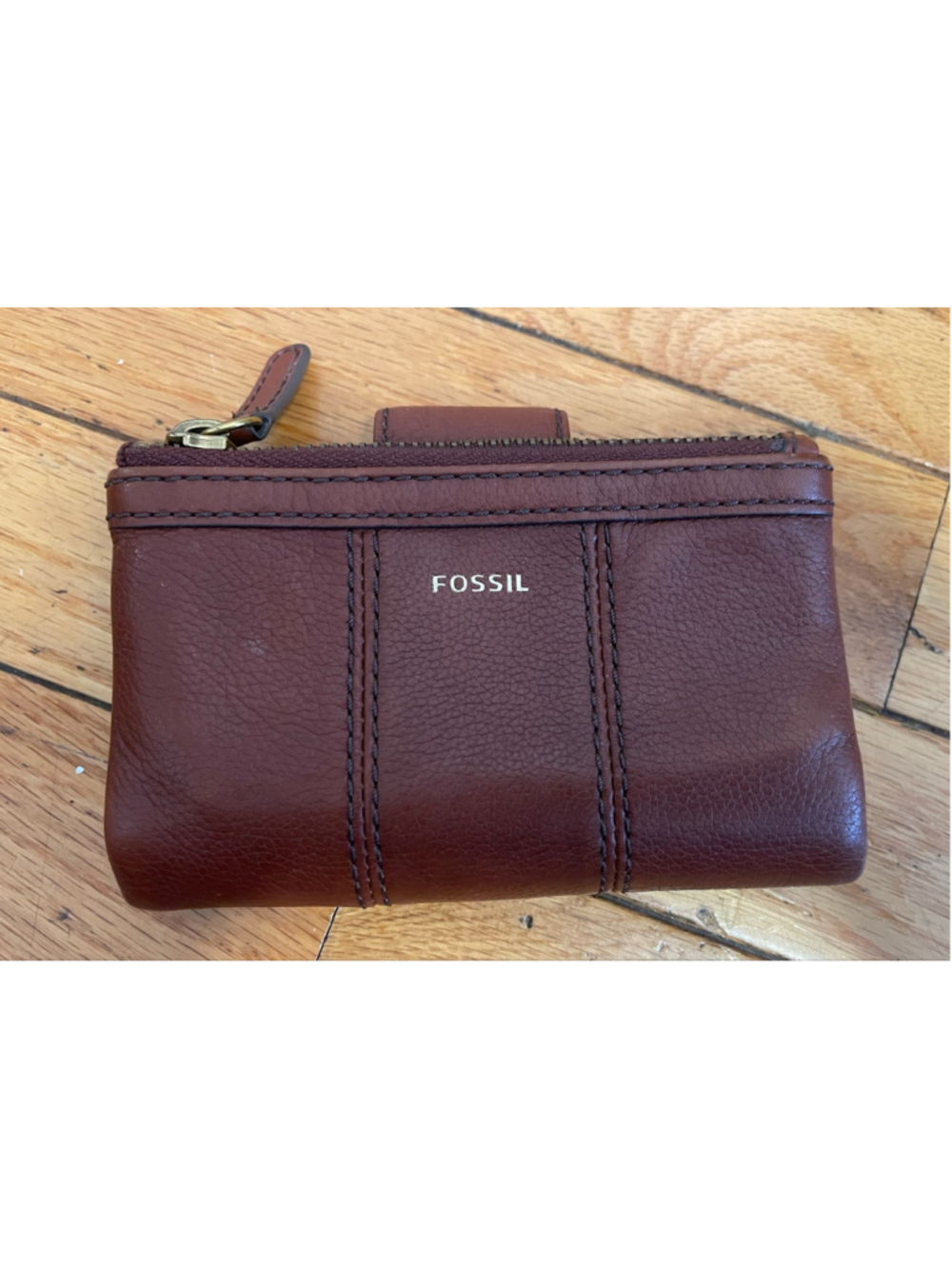 Women's Fossil Leather Bifold Wallet in Brown